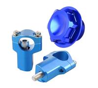 Compatible con EXC 300 EXC-F 350 2016 2023 TE 300 FE 450 52 mm Barra elevadora de Manillar Montaje de Abrazadera Tuerca de vástago de dirección Ajuste Universal(Kit Blue)
