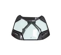 Compatible con Ferrari 488 Fibra de carbono trasera con capó de motor de fibra de vidrio Capó de automóvil Auto 488 Spider Cubierta transparente Piezas del cuerpo Decoración 001315