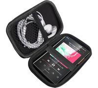 Compatible con FiiO M21 Music Player Case 4,7 Pulgadas,Soporte con mosquetón de Metal,para Organizar Grabadora de Voz, para Bluetooth MP3 / MP4 Player/Auriculares/iPod Touch (Negro)