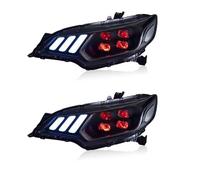 Compatible Con Fit Para Jazz 2014 2015 2016 2017 2018 2019 2020 Faro DRL Luz De Señal De Giro Proyector Faro Accesorios Coche Faros Delanteros