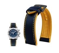 Compatible con for Breitling Compatible con for Citizen Compatible con for Tissot Compatible con for Omega 20 22 mm 23 mm 24 mm Correa de reloj de caucho fluorado de nailon Pulsera de silicona suave C
