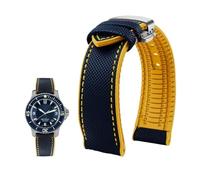 Compatible con for Breitling Compatible con for Citizen Compatible con for Tissot Compatible con for Omega 20 22 mm 23 mm 24 mm Correa de reloj de caucho fluorado de nailon Pulsera de silicona suave C