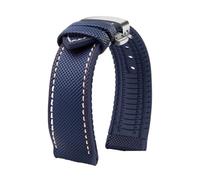 Compatible con for Breitling Compatible con for Citizen Compatible con for Tissot Compatible con for Omega 20 22 mm 23 mm 24 mm Correa de reloj de caucho fluorado de nailon Pulsera de silicona suave C