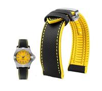 Compatible con for Breitling Compatible con for Citizen Compatible con for Tissot Compatible con for Omega 20 22 mm 23 mm 24 mm Correa de reloj de caucho fluorado de nailon Pulsera de silicona suave C