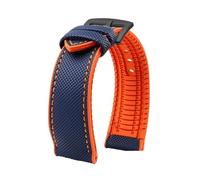 Compatible con for Breitling Compatible con for Citizen Compatible con for Tissot Compatible con for Omega 20 22 mm 23 mm 24 mm Correa de reloj de caucho fluorado de nailon Pulsera de silicona suave C