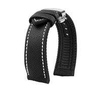 Compatible con for Breitling Compatible con for Citizen Compatible con for Tissot Compatible con for Omega 20 22 mm 23 mm 24 mm Correa de reloj de caucho fluorado de nailon Pulsera de silicona suave C