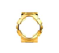 Compatible con for G-SHOCK GA100 GA110 GA120 GD100 120, funda con correa for reloj Casio Gshock for hombre, reloj de pulsera con bisel, correa de caja de Metal de acero inoxidable(Gold Case)