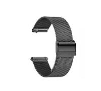 Compatible con for Huawei Watch GT 4, correa de 41mm, pulsera de acero inoxidable de 18mm, compatible con for Garmin Venu 3S 2S/Vivoactive 3S 4S 255S 265S(Black,For Garmin Vivomove3)