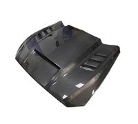 Compatible con Ford Mustang 2015 2016 2017 2018 2019 2020 2021 2022 cubierta de ventilación del capó delantero del motor del coche de fibra de carbono Real(Single Layer Carbon2015-2017)