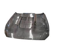 Compatible con Ford Mustang Coupe Convertible de 2 puertas 2015-2017, moldura de ventilación de aire for capó delantero de fibra de carbono, estilo de coche