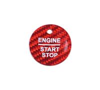 Compatible Con Ford Para Everest 2019-2020 Para Mondeo 2013-2020 Para Ecoboost 2015-2019 Start Stop Push Button Cover Trim Sticker Switch Pegatinas Panel Control(Red)