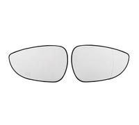 Compatible Con Ford Para Fiesta MK7 2008 2009 2010 2011 2012 2013 2014 2015 2016 2017. Espejo Retrovisor Calefactable Transparente Cristal de espejo lateral(1 Pair)