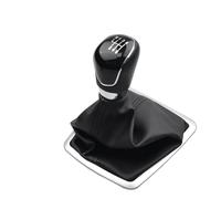 Compatible Con Ford Para Focus 2 Para Mondeo MK2 2004 2005 2006 2007 2008 2009 2010 2011 5 6 Velocidades Palanca De Cambios Manual Perilla de Cambio Marchas(Black,6 Speed)