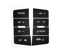 Compatible con Ford para Focus 2008-2010 Pegatinas De Vinilo para Reparación De Botones De Volante Embellecedores Calcomanías Decorativas para Botones De Coche Accesorios Pegatinas Botón Coche