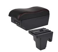 Compatible con Ford, para Focus 3 Mk3 Caja reposabrazos Caja de Almacenamiento Central Caja reposabrazos con Interfaz USB Caja reposabrazos para Coche