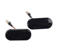 Compatible Con Ford Para Focus MK2 2004 2005 2006 2007 Accesorios Para Coche Luces De Posición Laterales Dinámicas Luces De Señalización Intermitente Retrovisor(Negro)