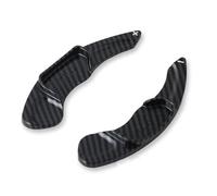 Compatible con Ford para Mondeo para Edge para Explorer paletas cambio marchas para volante coche Extensiones palanca cambio(Black Carbon)