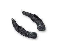Compatible con Ford para Mondeo para Edge para Explorer paletas cambio marchas para volante coche Extensiones palanca cambio(Forged Carbon)