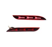 Compatible Con Ford Para Mustang 2015 2016 2017 Reflector De Parachoques Trasero Luces De Freno Intermitentes Y Faros Antiniebla FR3Z15A449A Piezas Coche(Red Lens)