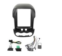 Compatible con FORD RANGER 2012-2015. Panel frontal para radio de coche 2 DIN de 9,7 pulgadas con reproductor multimedia, reproductor de vídeo, Panel de navegación(Black Frame full set)