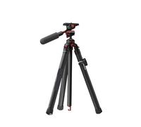 Compatible con Freewell, trípode de Viaje portátil de 1,5 M, Soporte de Fibra de Carbono con Cabezal esférico de 360°, Carga máxima de 5KG for teléfono Inteligente con cámara DSLR