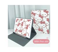Compatible con funda protectora para iPad 2022 nuevo estilo libro pro11 lindo Hello Kitty novena generación8 dibujos animados mini6 anticaída Air4