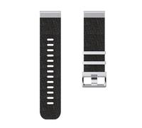 Compatible con Garmin Fenix7pro 22 Correa de nailon de 26 mm Compatible con Fenix5/5X/5XPlus/6/6X/6XPro/7/7X/3 Correa de reloj de fácil ajuste Pulsera Tactix7 (Color : Black silver buckle, Size : Fo