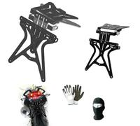 Compatible con Gilera Eaglet 50 Portamatrículas Regulable para Moto Lampa Aero-X 90146 Soporte Placa homologado Universal no específico Negro 270 x 190 x 35 mm