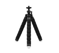 Compatible con GoPro Hero 12-3 Black/MAX, Compatible con YI/Eken/SJCAM/AKASO - Mini trípode Flexible Tipo Pulpo for cámaras de acción(Only Black)