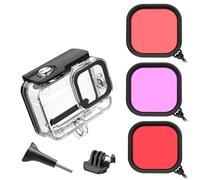 Compatible con GoPro Hero 13 12 11 10 9 60M Carcasa de Buceo Impermeable Carcasa Protectora antiarañazos(Filter)