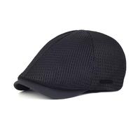Compatible con Gorras de Malla for Hombre y Mujer, Gorros Verano for Hombre, Boina Transpirable for Exteriores, Gorro for, Sombrero Golf, Gorra Plana sólida(Black)