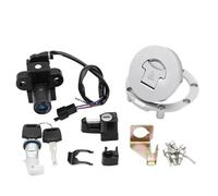 Compatible con H VT250 MC20 SPADA CB-1 CB400F 1989 1990-1991 CB400 CB400SF1992 1993 1994-1998 Cerradura de Asiento del Interruptor Encendido Kit Llave