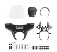 Compatible con H0nda CMX CM 1100 Rebel 2021, 2022, 2023, 2024 y 2025. Cubierta de Faro Delantero, Parabrisas y Visera deflectora.(Clear-BLK)