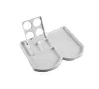 Compatible con HiBREW - Estante de almacenamiento de cápsulas adsorbibles, compatible con Nespresso y Dolce Gusto, bandeja for máquina de café(White Tray Set)