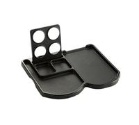 Compatible con HiBREW - Estante de almacenamiento de cápsulas adsorbibles, compatible con Nespresso y Dolce Gusto, bandeja for máquina de café(Black Tray Set)