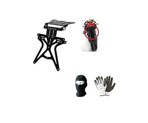Compatible con Honda CBR 600 F Sport Rossi Replica Porta MATRICULA Doble Ajuste para Moto Aero-X 90146 Universal HOMOLOGADO por LA UE Soporte MATRICULA Negro 270X190X35MM