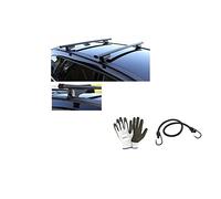 Compatible con Honda Civic Tourer 5p 2018 Barras para techo de coche de 130 cm Barra portaequipajes para railing alto y bajo portaequipajes de acero + regalo