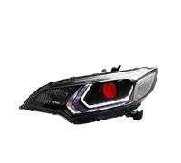 Compatible con Honda Fit GK5 2003-20 Conjunto de faros delanteros Xenon Angel Devil Eye DRL Lámpara de luz de circulación diurna Accesorios for automóvil(14-20 a)