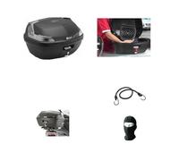 Compatible con Honda Forza 125 Maleta Maleta GIVI B47NT Blade para 2 Cascos Integral Jet+Placa MONOLOCK + Kit DE Montaje Universal PORTAEQUIPAJE Moto Y Scooter 47 LT