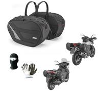 Compatible con Honda Forza 300 ABS Bolsas Laterales 30 LT 2 Maletas para Moto Scooter 470X180A280X290MM MAX5KG FIJACIÓN DE Bolsas con Correas Y Cierre DE Correa