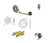 Compatible con Honda X-ADV (RC95A/RC95B) 750 2019-19 Kit DE Cadena DE PIÑONES para Motocicleta DE TRANSMISIÓN Did 525VX3 LUN 118 Enlaces,PIÑÓN DE Acero P520-Z38,PIÑÓN P520-Z17