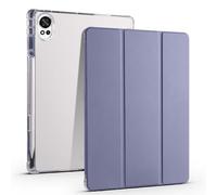 Compatible con Honor MagicPad 3 Pro/MagicPad 4 de 12.3 pulgadas (2026) Funda protectora completa transparente con soporte trasero [soporte para bolígrafo], funda a prueba de golpes con encendido y