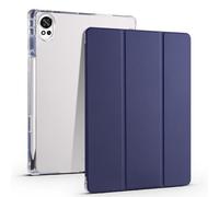 Compatible con Honor MagicPad 3 Pro/MagicPad 4 de 12.3 pulgadas (2026) Funda protectora completa transparente con soporte trasero [soporte para bolígrafo], funda a prueba de golpes con encendido y