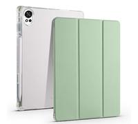 Compatible con Honor MagicPad 3 Pro/MagicPad 4 de 12.3 pulgadas (2026) Funda protectora completa transparente con soporte trasero [soporte para bolígrafo], funda a prueba de golpes con encendido y