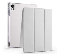 Compatible con Honor MagicPad 3 Pro/MagicPad 4 de 12.3 pulgadas (2026) Funda protectora completa transparente con soporte trasero [soporte para bolígrafo], funda a prueba de golpes con encendido y