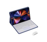 Compatible con Honor Pad 10 12,1 Pulgadas, Funda con Teclado Retroiluminado y Touchpad + Ratón Inalámbrico, Estuche Soporte Magnético Desmontable 3 en 1 para Tableta, Negro/Rosa/Azul/Morado