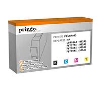 Compatible con HP 913A: 1x L0R95AE + 1x F6T77AE + 1x F6T78AE + 1x F6T79AE Prindo PRSHP913 (913A)