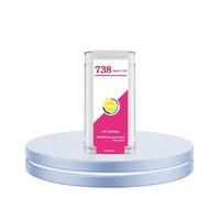 Compatible con HP, Cartucho de Tinta 738XL for T850 T950 | Cartucho 738XL, for impresoras T850 T950, Salida de tinta pigmentada, 498N4A 498N5A 498N6A(M-130ML)