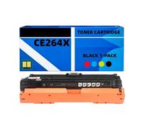 Compatible con HP CE264X Cartucho de tóner Negro Aprox. 17.000 páginas con Chip para HP Color LaserJet Enterprise CM4540 CM4540f CM4540fskm MFP
