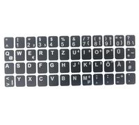 Compatible con HP Probook Teclado Alemán Decorativo de Color Negro Mate 1,1 cm x 1,3 cm, 48 Teclas Teclado Pegatinas HT